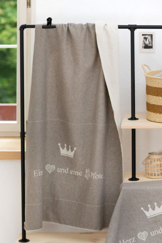 Haustierdecke Ein Herz und eine Pfote 7186