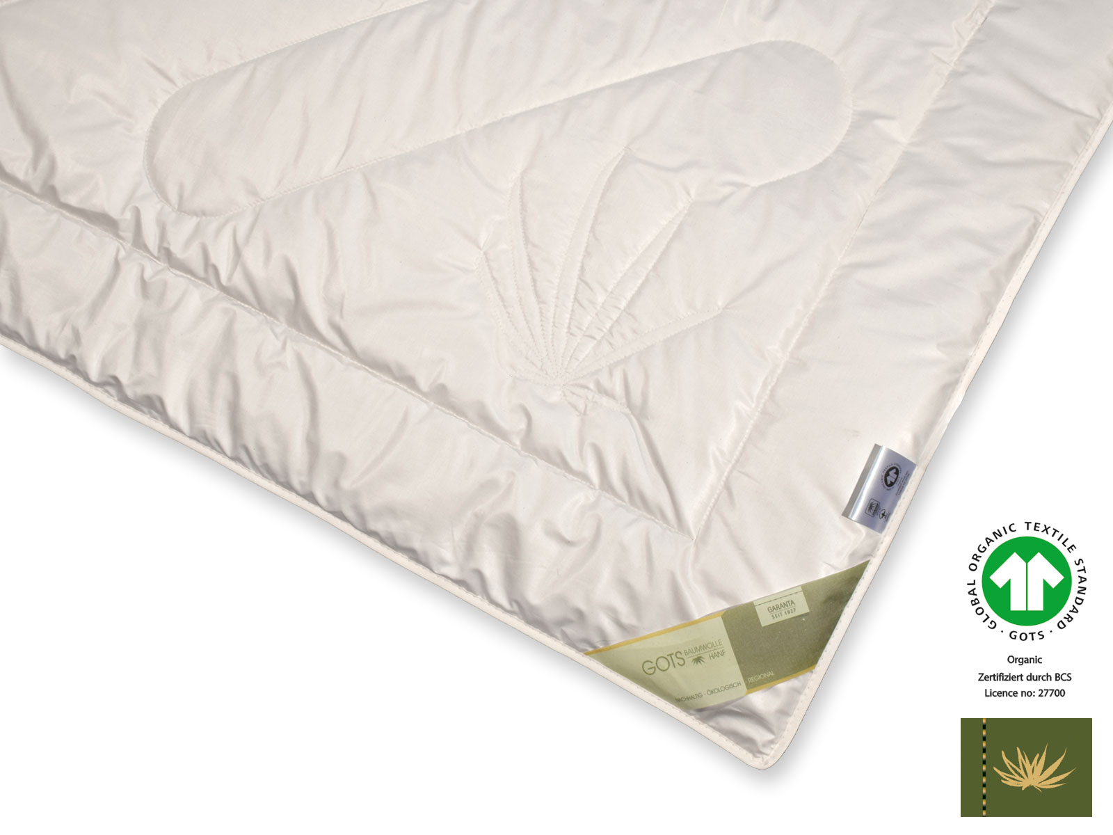 Bio-Hanf GOTSorganic Extra-Leichtsteppbett