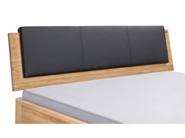 Kissen Ravo, Bezug Kunstleder Casual Carbon 334