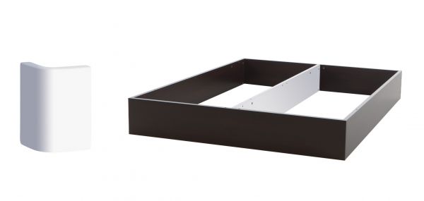 Eckteile Buche weiss deckend, lackiert