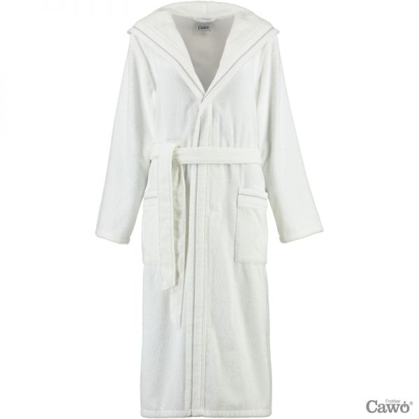 Cawö Damen Bademantel mit Kapuze 4110