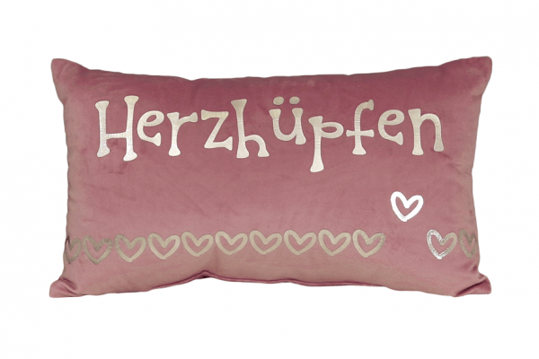 Dekokissen Herzhüpfen