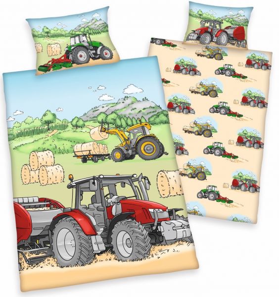 Traktor, Renforcé, GOTS, 100 x 135 cm