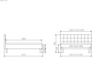 Vorschau: Maße Fußhöhe 20 cm Vorschau: Maße Fußhöhe 20 cm