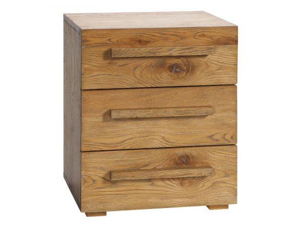 Oak-Wild Vintage Kommode Cerina, Vintage natur, geölt mit Holzgriffen