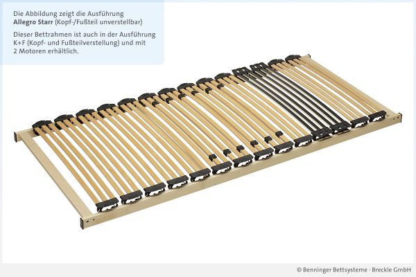 Benninger Bettsysteme Bettrahmen Buche-Vollholzrahmen Allegro NV