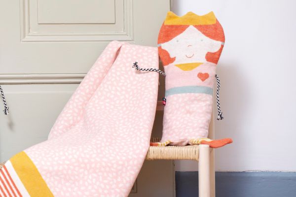 Prinzessin Puppe mit Decke 7141