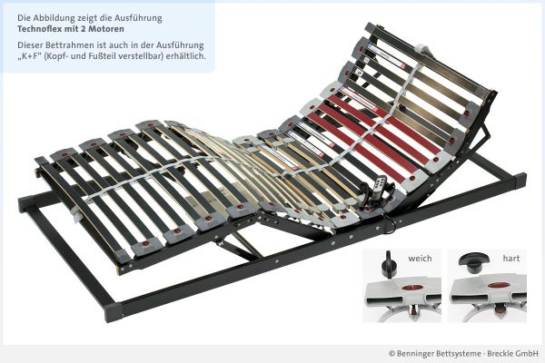 Benninger Bettsysteme Lattenrost Technoflex mit 2 Motoren