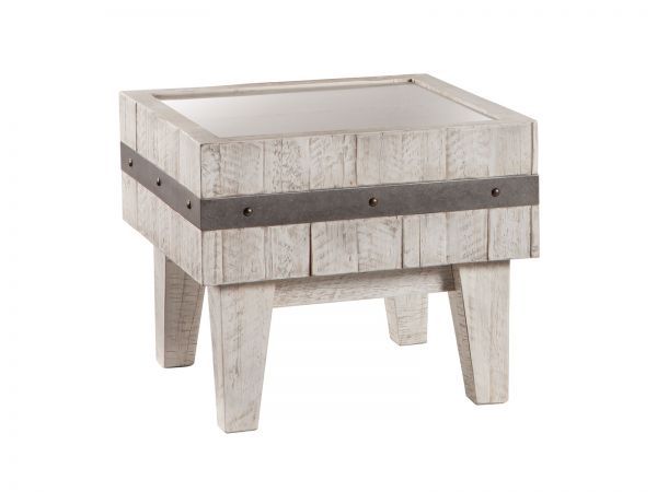 Nachttisch Butch, Akazie Vintage white