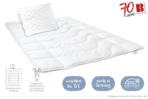 Badenia 70 Jahre Microfaser Bettenset, 135 x 200 + 80 x 80 cm