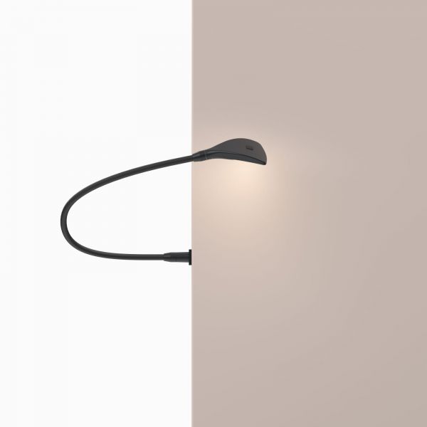 Modular LED-Beleuchtung Swanlite, 2er-Set, schwarz, für Kopfteil Varese