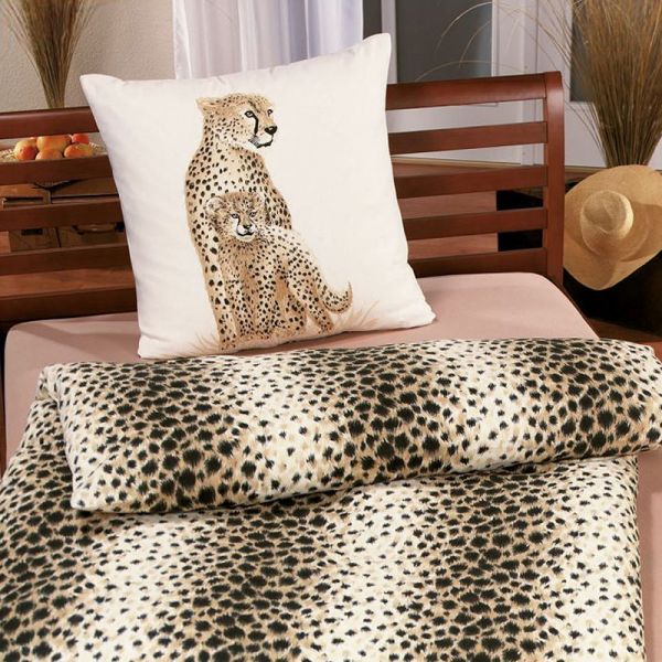 Prinz Biber Bettwäsche Gepard, 135 x 200 + 80 x 80 cm