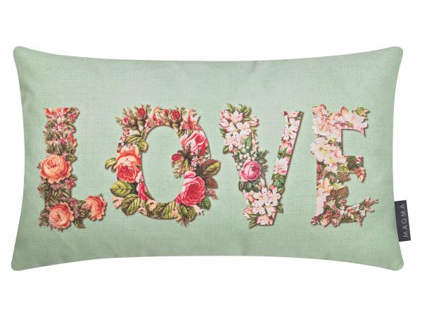 Kissen Love Blumenkranz