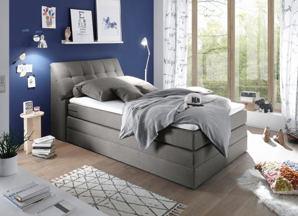 Boxspringbett Space 4, Gr. 120 x 200 cm, Farbe Grey