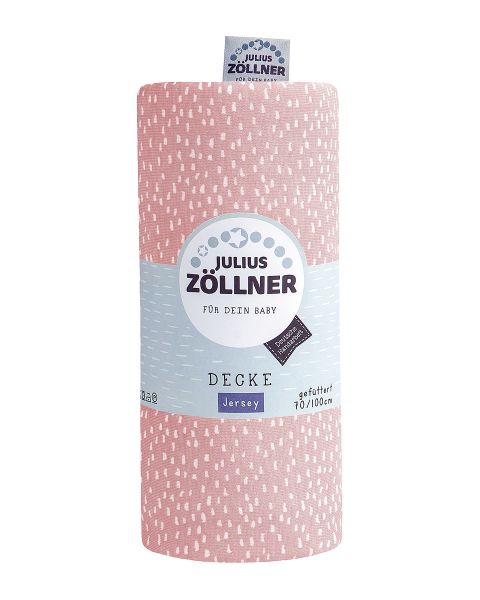 Zöllner Jerseydecke gefüttert Tiny Squares Blush