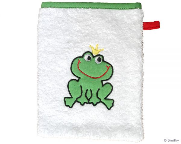 Smithy Fashion Waschhandschuh Froschkönig 16 x 21 cm
