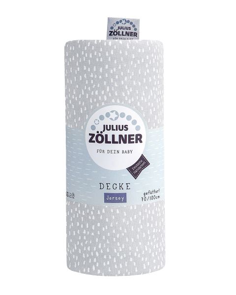 Zöllner Jerseydecke gefüttert Tiny Squares Grey