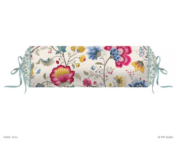 PIP Studio Perkal Nackenrolle Floral Fantasy, Ecru 22 x 70 cm