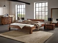 Factory-Line Bett San Luca, Akazie Vintage brown, lackiert Factory-Line Bett San Luca, Akazie Vintage brown, lackiert