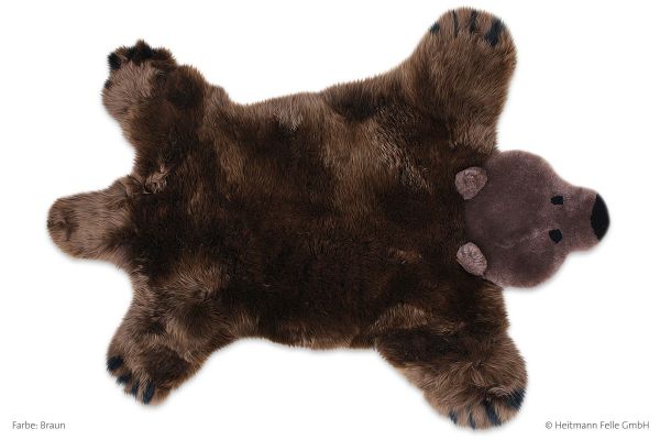 Heitmann Spielteppich Braunbär, Braun 130 x 80 cm